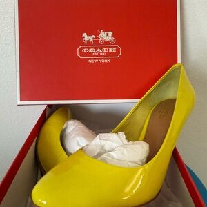 Coach Women's Yellow Pumps
